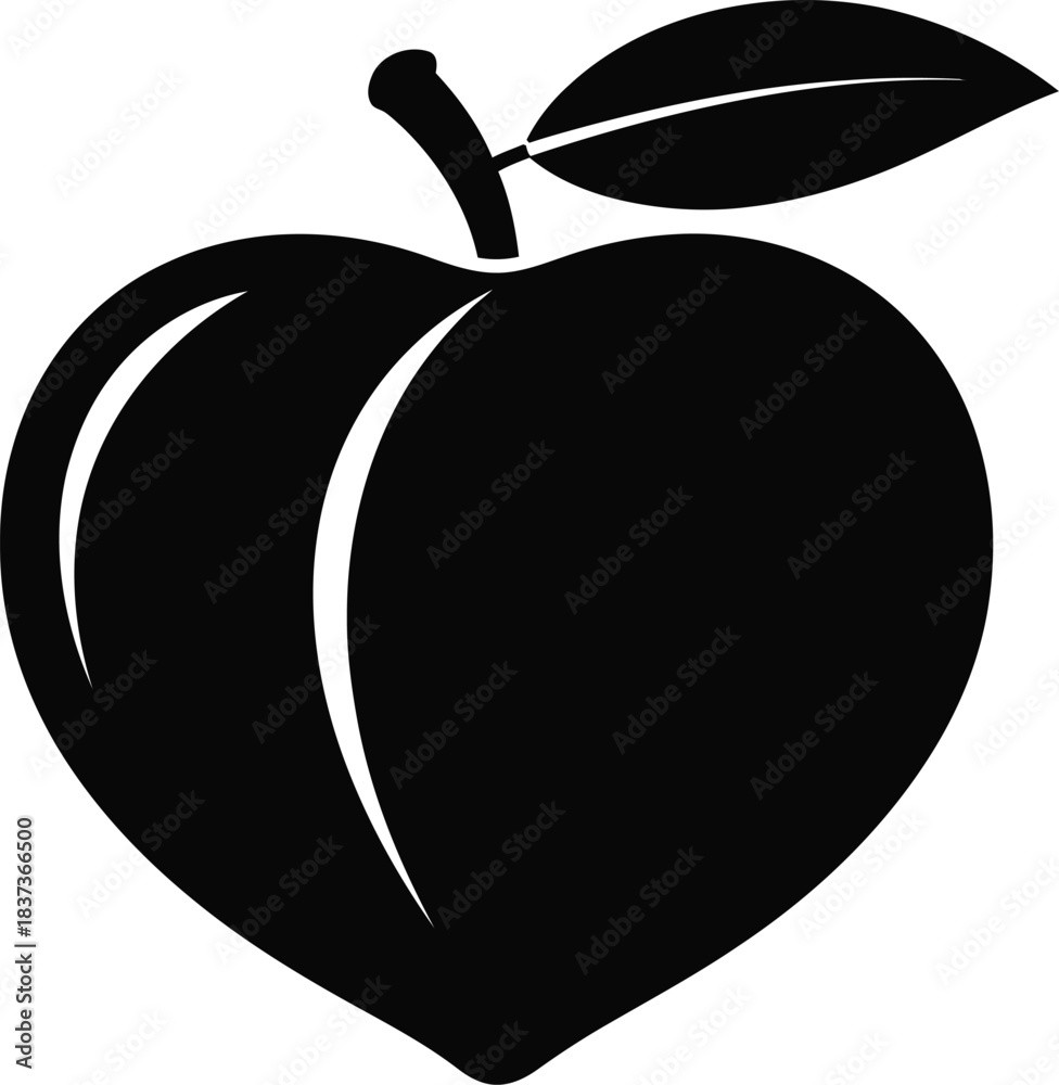 Fototapeta premium vector illustration of an apple
