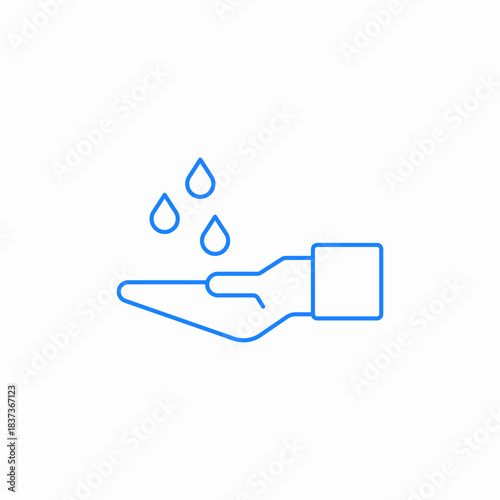 save water icon sign vector