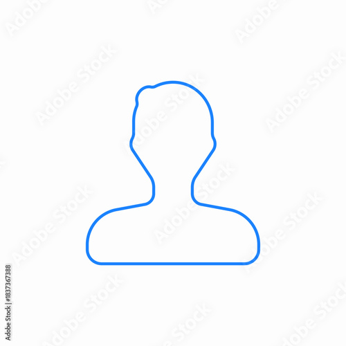 single person man icon sign vector