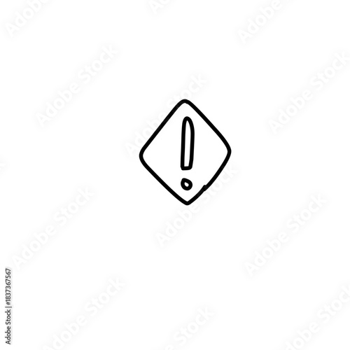 Free Download Hand drawn warning sign - GFXLoad