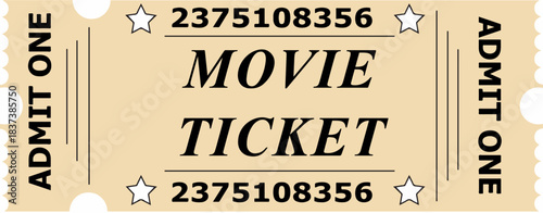 “Classic Movie Ticket Admit One” ✅