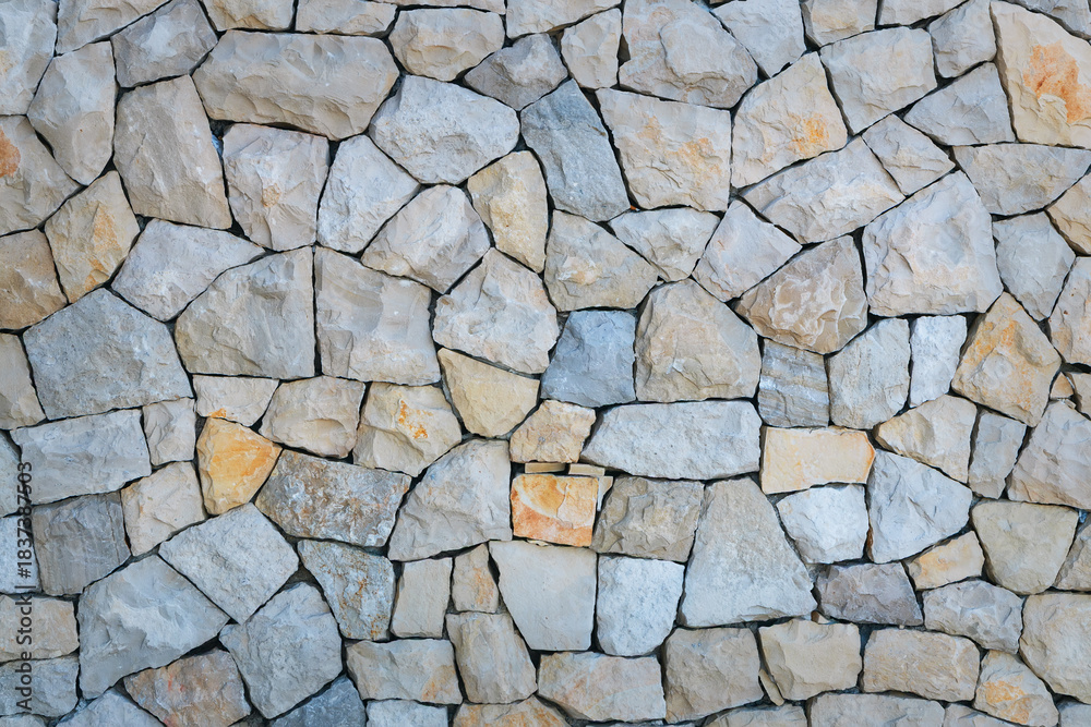 Fototapeta premium Wall of sandstone, abstract outdoor background