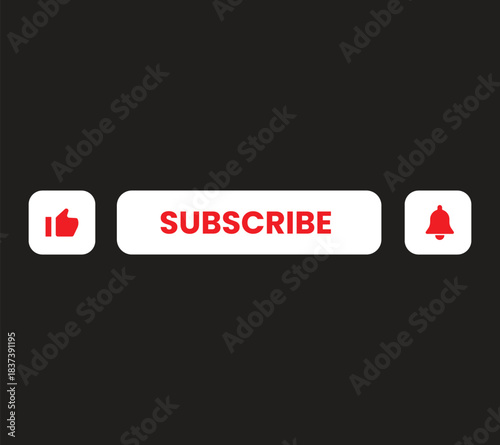 Modern Vector Subscribe Button Icon Set For Video Streaming Social Media And Website Design Free Download Modern Vector Subscribe Button Icon Set For Video Streaming Social Media And Website Design - GFXLoad