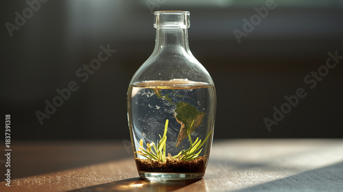 Earth preservation concept
Artistic message for environmental protection and ustainability