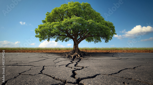 Nature reclaiming the city
Environmental illustration of resilience and recovery