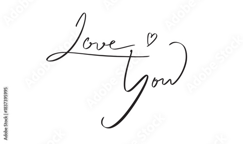love you heart text font calligraphy hand written lettering script black color object icon love you happy valentine day wedding 14 fourteen february month romantic love you happy valentine day event