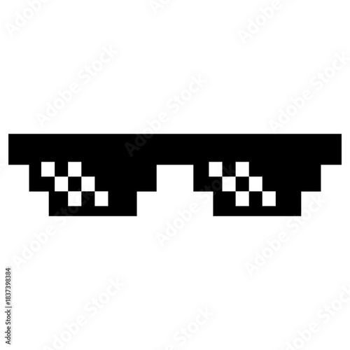 Pixel Glasses Meme Sunglasses Illustration