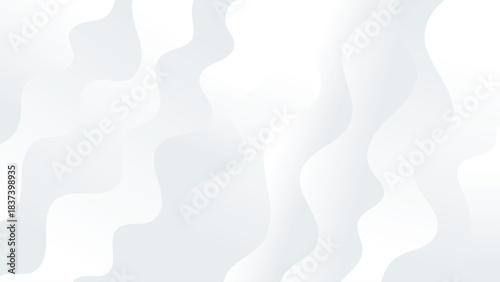 Minimal White and Gray Abstract Papercut Background. Clean Geometric Paper Layers with Diagonal Lines & Soft Shadows. Modern Corporate Presentation, Business Design, Elegant Origami Texture.