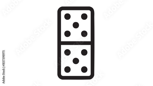 A pair of dice showing five on top and four on the bottom, displayed side by side on a white background.