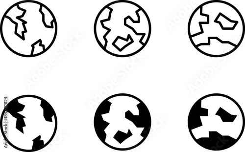 Cracked Earth Icons