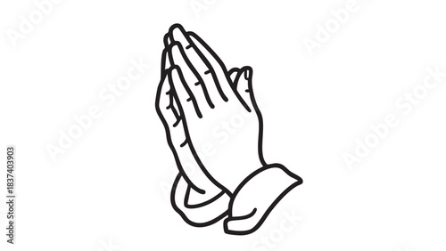 A pair of hands clasped together in prayer, illustrating a moment of reverence and spirituality.