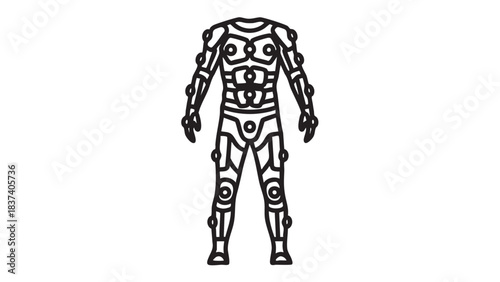 Hand drawn human skull sketch with a black vector illustration of a dog and a business man person in a fashion silhouette drawing