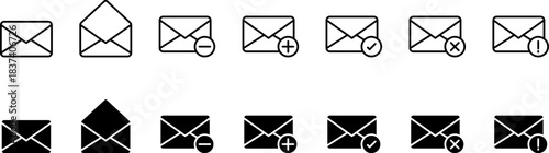 Mail icons set