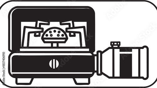 A 3D printer creates a complex object from a digital design with precision and accuracy in a modern laboratory setting from a side viewpoint