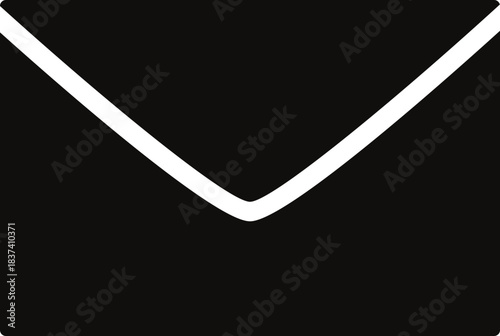 email icon mail with transparent white and black simple design Message envelope line art icon for apps and envelope mail letter send email vector icon Send message icon on white background. Vector