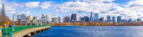 Boston Skyline and Charles River View from Longfellow Bridge