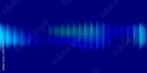 Abstract blue background with colorful digital wave lines illustrating music equalizer technology