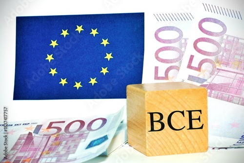 Euros on the table with 