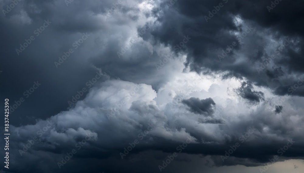 Obraz premium Dark Sky During Thunderstorm Or Dark Clouds Background