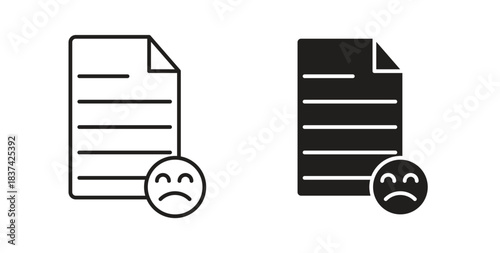 Complaint icons pack. icon for web design isolated on white background