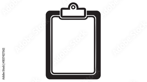 Clipboard Icon: A classic clipboard, its clean lines and minimalist design highlighting the importance of organization and clarity.