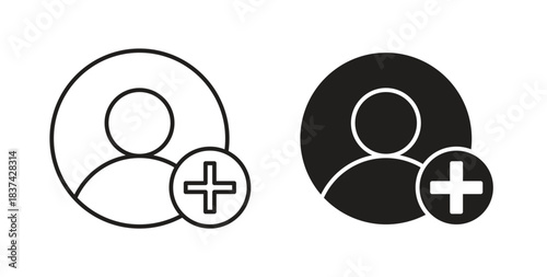 Follower icons pack. icon for web design isolated on white background