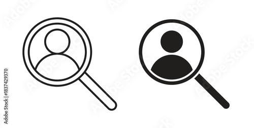Hiring icons pack. icon for web design isolated on white background