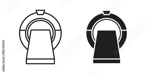 MRI icons pack. icon for web design isolated on white background