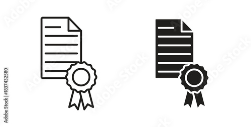 Patented icons pack. icon for web design isolated on white background
