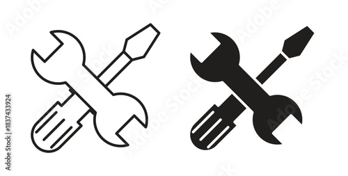 Repair icons pack. icon for web design isolated on white background