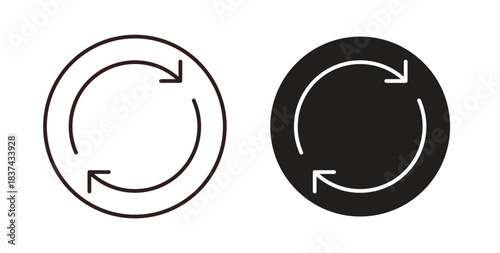 Repeat icons pack. icon for web design isolated on white background