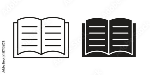 User guide icons pack. icon for web design isolated on white background