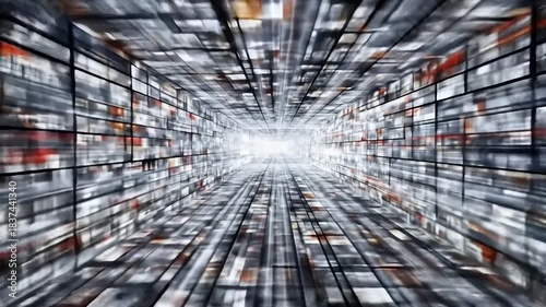 Abstract Data Stream Tunnel - A Journey Through Information.