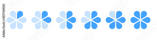 Floral pie chart with transparent segments PNG. Vector infographic diagram for marketing, business, and data visualization