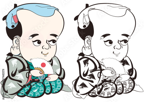 浮世絵　人物イメージイラスト1