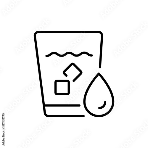 Cleaning vector icon. editable line icon set with laundry, wash, hygiene symbols