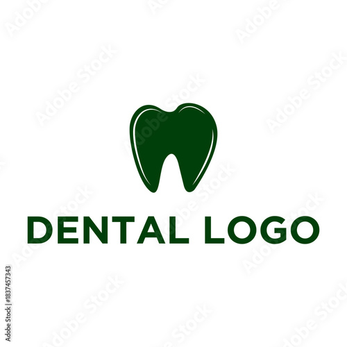 Modern Tooth Logo Design Dental Clinic, Oral Care, and Dentistry Vector Icon