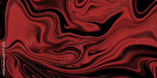 Flowing red silk satin textile fabric texture background with smooth waves and curvesFlowing red silk satin textile fabric texture background with smooth waves and curves
