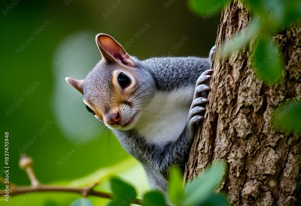 Obraz premium A view of a Grey Squirrel
