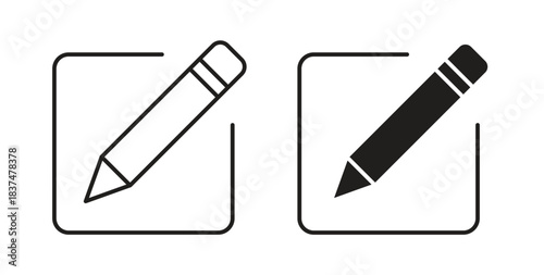 Post icons, vector design. Silhouette and stroke icon collection