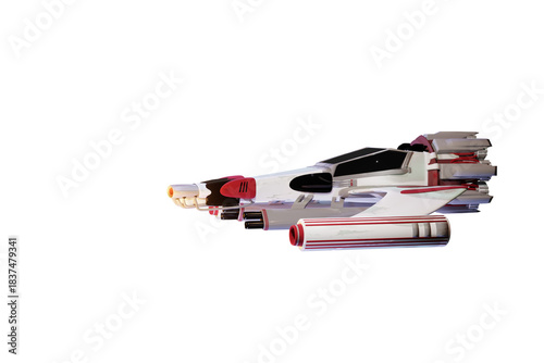 Obraz na plátně science-fiction spaceship fighter, game design, original 3D design