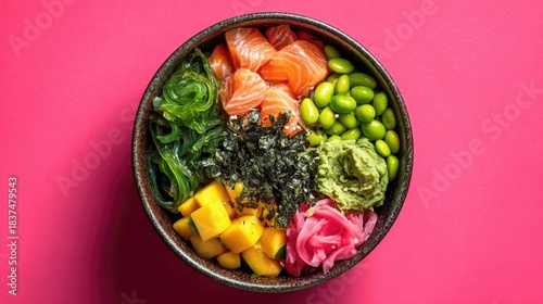 Asian-inspired sushi bowl