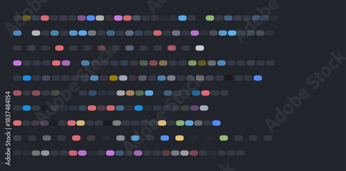 Colorful DNA Sequencing Genetic Code