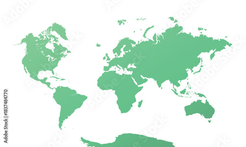 World Map, sign silhouette. World Map Globe. Vector Illustration isolated on transparent background.