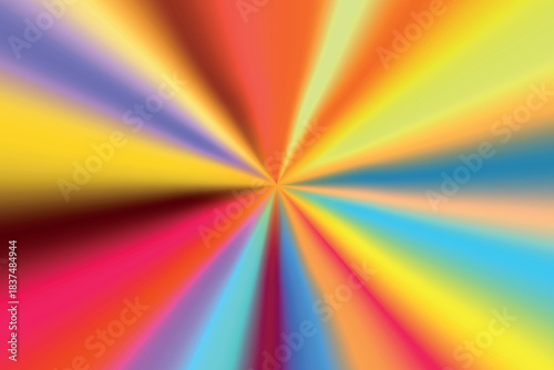 Abstract light rays glitter glowing effect. Radial motion backgrounds. Bright color flashes and glares. Vector illustration.