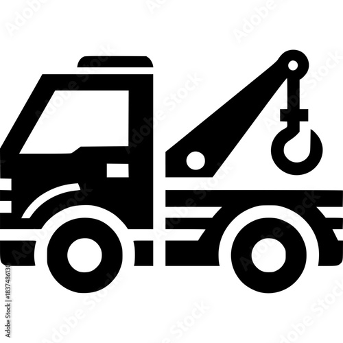 Tow Truck Icon Vector