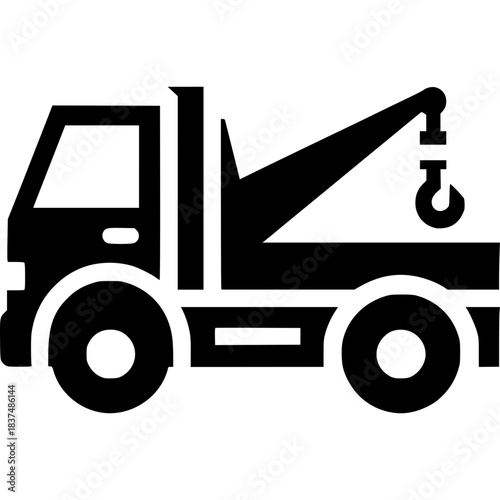 Tow Truck Icon Vector