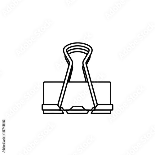 paper clip isolated on white background