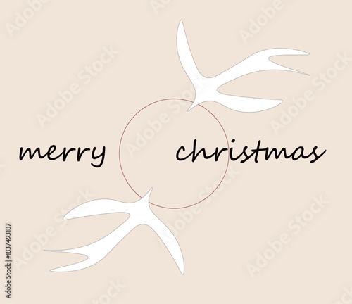 Merry Christmas vector illustration of an abstract background