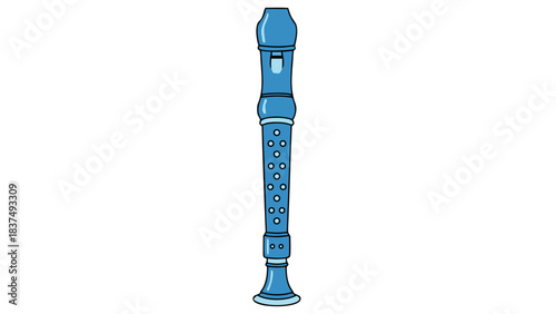 blue thermometer isolated on white